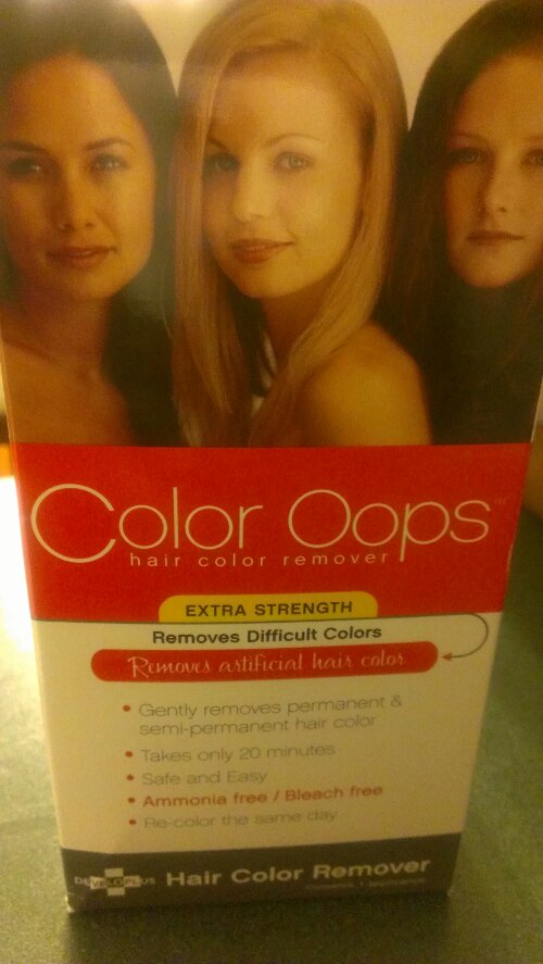 AD] Let's remove hair dye using @color.oops Extra Strength Color